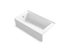 KOHLER K-26108-LA Entity 60" x 32" alcove bath with left drain