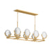 KOHLER K-29382-CH08B Arendela 38" linear chandelier