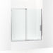 KOHLER K-707623-8L Echelon Sliding bath door, 58-1/4" H x 55-3/4 - 59-3/4" W, with 5/16" thick Crystal Clear glass