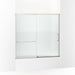 KOHLER K-707618-8G81 Elate Sliding bath door, 56-3/4" H x 56-1/4 - 59-5/8" W with heavy 5/16" thick Crystal Clear glass with privacy band