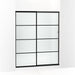 KOHLER K-707608-6G80 Elate Sliding shower door, 70-1/2" H x 56-1/4 - 59-5/8" W, with 1/4" thick Frosted glass with rectangular grille pattern