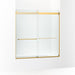 KOHLER K-706004-L Levity Sliding bath door, 62" H x 56-5/8 - 59-5/8" W, with 1/4" thick Crystal Clear glass