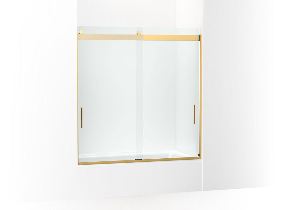 KOHLER K-706000-L Levity 62" H sliding bath door with 1/4"-thick glass