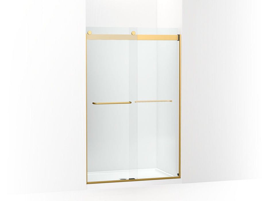 KOHLER K-706014-L Levity Sliding shower door, 74" H x 44-5/8 - 47-5/8" W, with 1/4" thick Crystal Clear glass