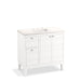 KOHLER K-33526-ASB Helst 36" bathroom vanity cabinet with sink and quartz top