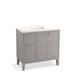 KOHLER K-33526-ASB Helst 36" bathroom vanity cabinet with sink and quartz top