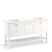 KOHLER K-33525-ASB Helst 60" bathroom vanity cabinet with sinks and quartz top