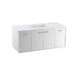 KOHLER Jute 48" wall-hung bathroom vanity cabinet with sink and quartz top
