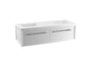 KOHLER Enivo 60" wall-hung bathroom vanity cabinet with sinks and quartz top