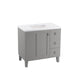 KOHLER Poplin 36" bathroom vanity cabinet with sink and quartz top