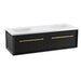 KOHLER Enivo 60" wall-hung bathroom vanity cabinet with sinks and quartz top