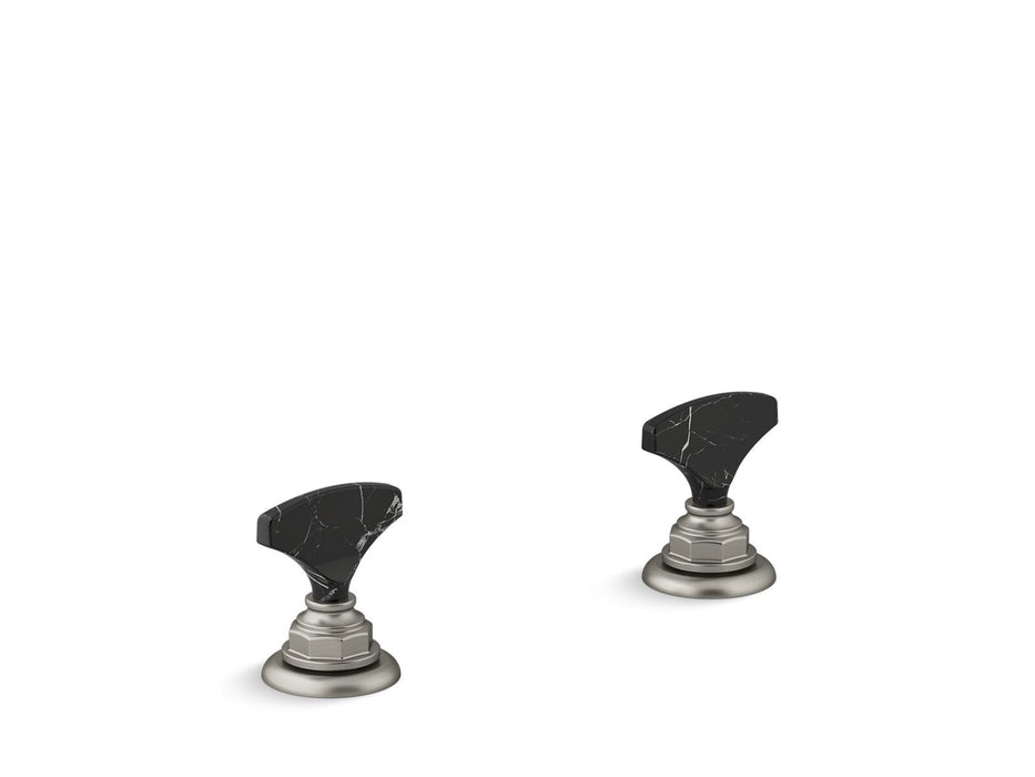 KOHLER K-98068-6NRO Artifacts Nero Marquina T-handle bathroom sink faucet handles