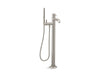 KOHLER K-T27025-4 Occasion Floor-mount bath filler trim with handshower