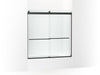 KOHLER K-702426-L Levity Plus 61-9/16" H sliding bath door with 3/8"-thick glass