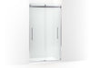 KOHLER K-702427-L Levity Plus Frameless sliding shower door, 81-5/8" H x 44-5/8 - 47-5/8" W, with 3/8"-thick Crystal Clear glass