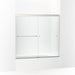 KOHLER K-707001-L Revel Sliding bath door, 55-1/2" H x 56-5/8 - 59-5/8" W, with 5/16" thick Crystal Clear glass