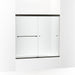 KOHLER K-707001-L Revel Sliding bath door, 55-1/2" H x 56-5/8 - 59-5/8" W, with 5/16" thick Crystal Clear glass