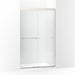 KOHLER K-707106-L Revel Sliding shower door, 76" H x 44-5/8 - 47-5/8" W, with 5/16" thick Crystal Clear glass