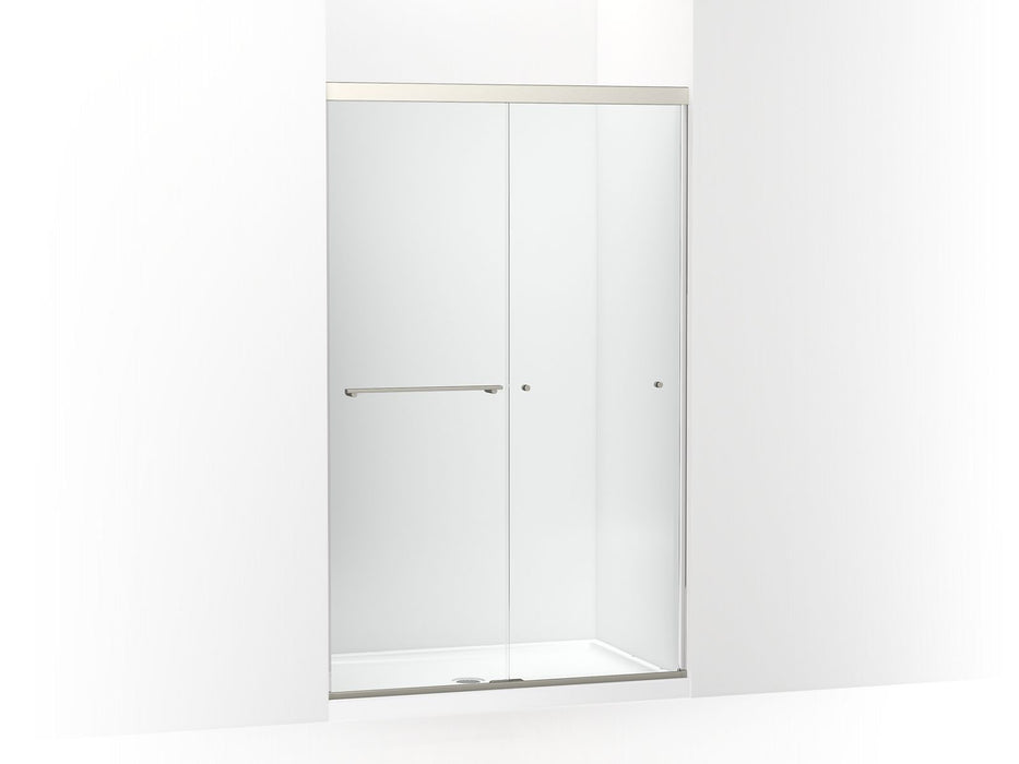 KOHLER K-707106-L Revel Sliding shower door, 76" H x 44-5/8 - 47-5/8" W, with 5/16" thick Crystal Clear glass