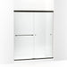 KOHLER K-707201-L Revel Sliding shower door, 70" H x 56-5/8 - 59-5/8" W, with 5/16" thick Crystal Clear glass