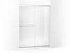 KOHLER K-707206-D3 Revel Sliding shower door, 76" H x 56-5/8 - 59-5/8" W, with 5/16" thick Frosted glass