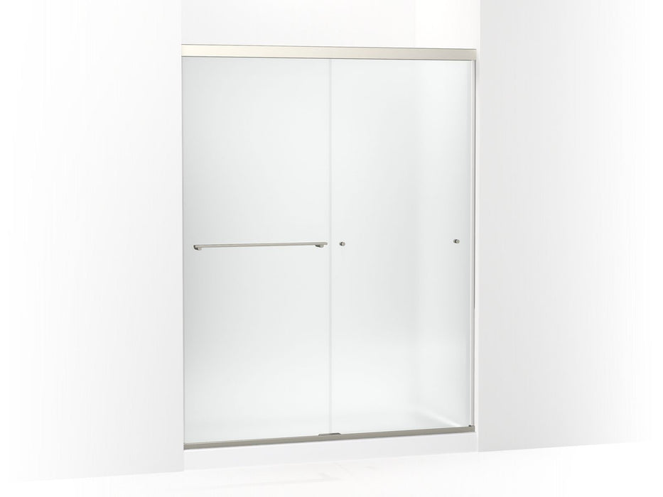 KOHLER K-707206-D3 Revel Sliding shower door, 76" H x 56-5/8 - 59-5/8" W, with 5/16" thick Frosted glass