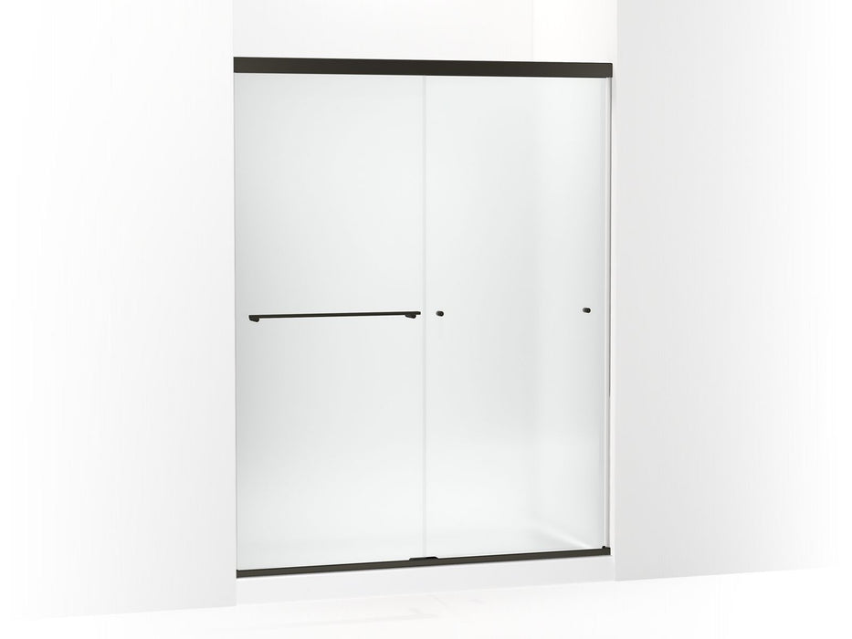 KOHLER K-707206-D3 Revel Sliding shower door, 76" H x 56-5/8 - 59-5/8" W, with 5/16" thick Frosted glass