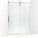 KOHLER K-701724-10L Artifacts 80-7/8" H sliding shower door with 3/8"-thick glass