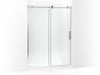 KOHLER K-701696-L Composed Sliding shower door, 78" H x 56-1/8 - 59-7/8" W, with 3/8" thick Crystal Clear glass
