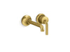 KOHLER K-26438-4 Tone Wall-mount single-handle bathroom sink faucet, 1.2 gpm