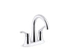 KOHLER K-27388-4 Simplice Centerset bathroom sink faucet, 1.2 gpm