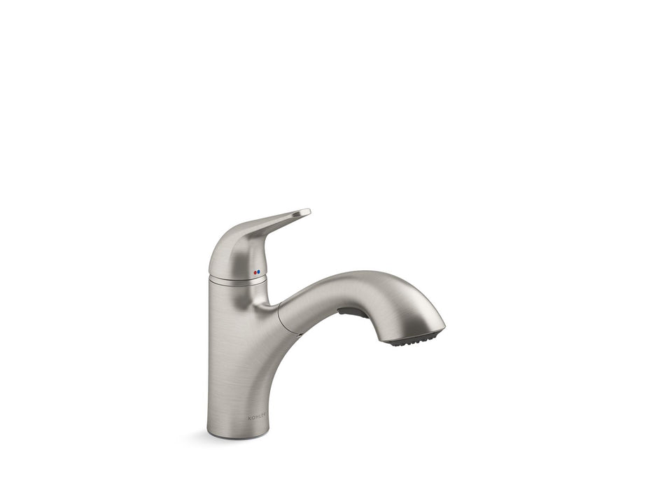 KOHLER K-30612 Jolt Pull-out kitchen sink faucet with two-function sprayhead