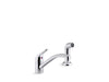 KOHLER K-30614 Jolt Single-handle kitchen sink faucet with side sprayer