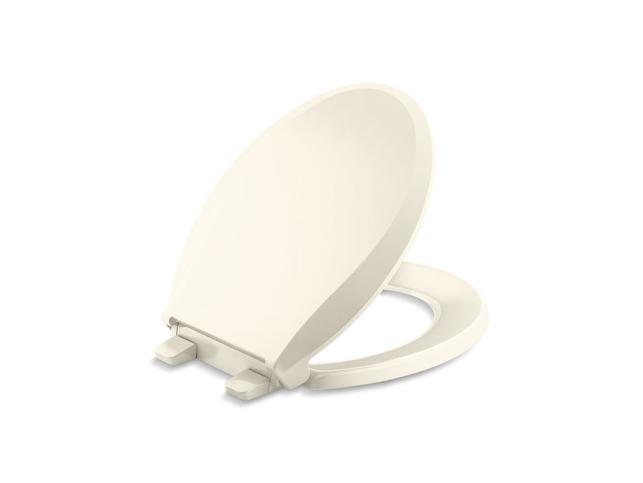 KOHLER K-4639-RL Cachet ReadyLatch Quiet-Close round-front toilet seat