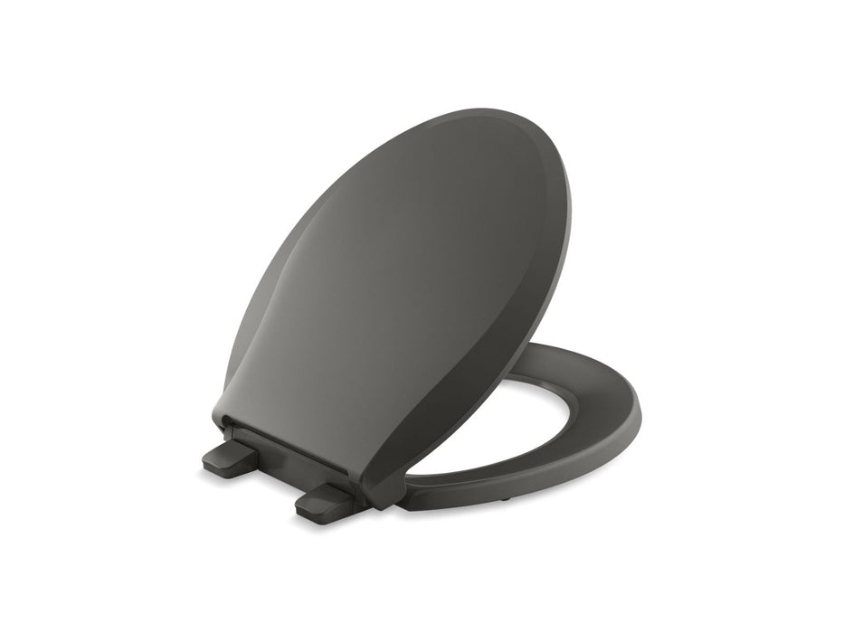 KOHLER K-4639-RL Cachet ReadyLatch Quiet-Close round-front toilet seat