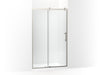 KOHLER K-709080-10L Rely 77" H sliding shower door with 3/8"-thick glass