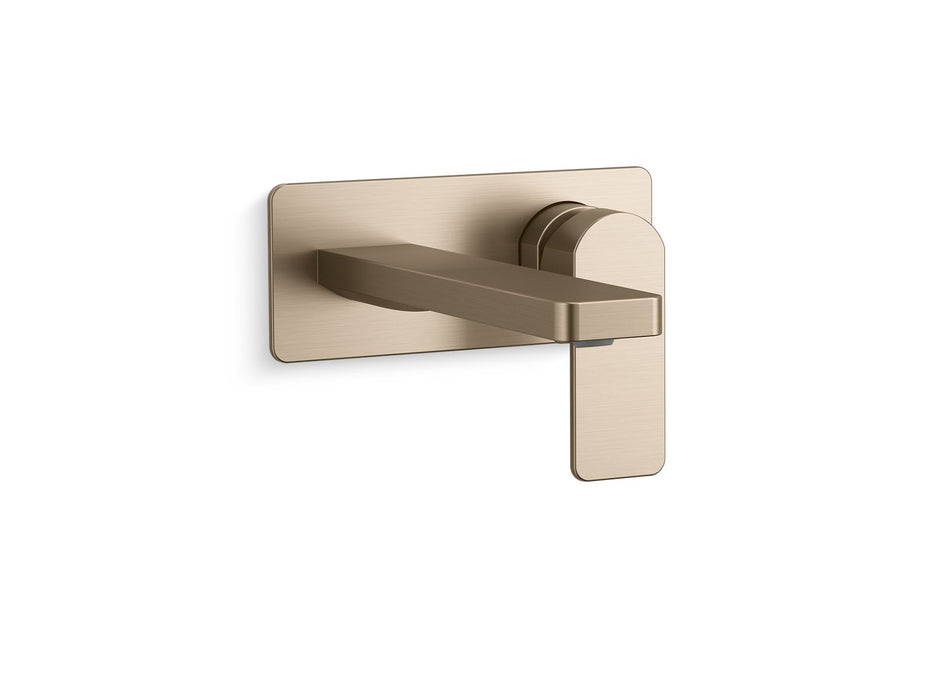 KOHLER K-22567-4 Parallel Wall-mount single-handle bathroom sink faucet, 1.2 gpm