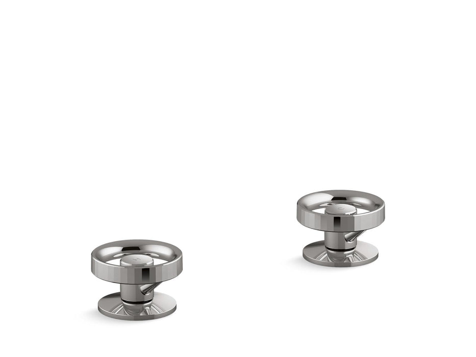 KOHLER K-77990-9 Components Deck-mount bath faucet handles with Industrial design