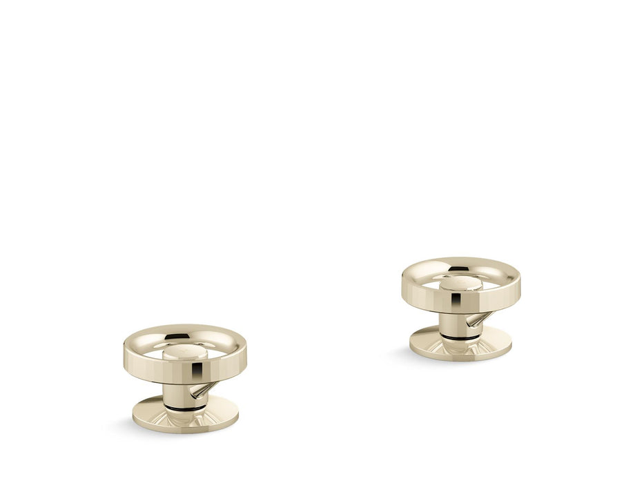 KOHLER K-77990-9 Components Deck-mount bath faucet handles with Industrial design