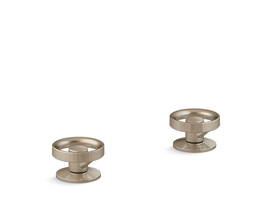 KOHLER K-77990-9 Components Deck-mount bath faucet handles with Industrial design