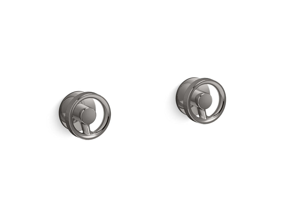 KOHLER K-T77981-9 Components Wall-mount bathroom sink faucet Industrial handle trim