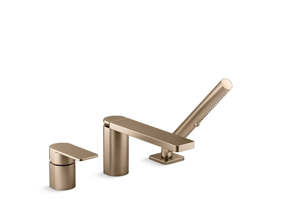 KOHLER K-23488-4 Parallel Deck-mount bath faucet with handshower