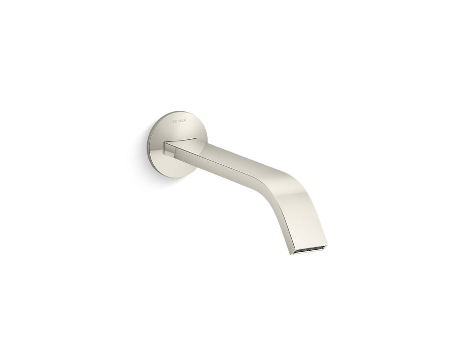 KOHLER K-T23888 Components Wall-mount bathroom sink faucet spout with Ribbon design, 1.2 gpm