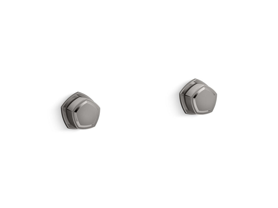 KOHLER K-T27013-9 Occasion Wall-mount bathroom sink faucet Knob handle trim, 1.2 gpm