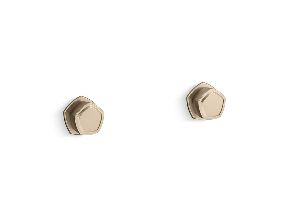 KOHLER K-T27013-9 Occasion Wall-mount bathroom sink faucet Knob handle trim, 1.2 gpm