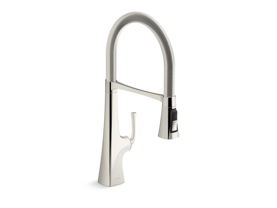 KOHLER K-22061 Graze Semi-professional kitchen sink faucet with three-function sprayhead
