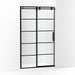 KOHLER K-701695-G79 Composed Sliding shower door, 78" H x 44-1/8 - 47-7/8" W, with 3/8" thick Crystal Clear glass with rectangular grille pattern