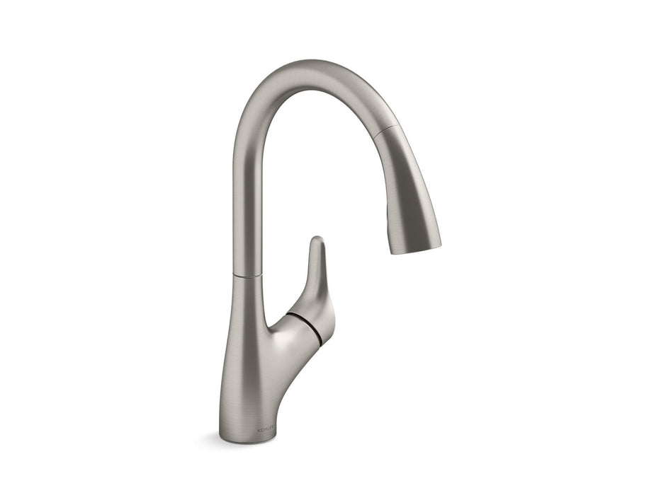 KOHLER K-30469 Rival Pull-down kitchen sink faucet with two-function sprayhead