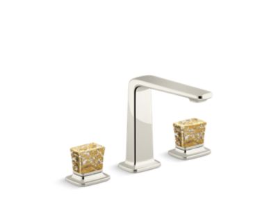 Kallista P29383-GF Per Se Sink Faucet, Tall, Gold Fl Knob