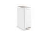 KOHLER K-23826 13-gallon stainless steel slim step trash can with bifold lid